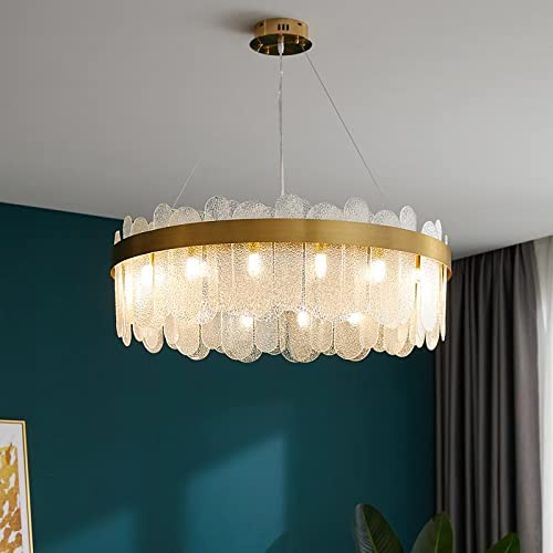 Antumbra Milky Crystal LED Chandelier Ring Hanging Suspension Lamp.